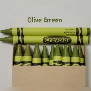 16ct Crayola Crayons (Olive Green) Single Color Bulk Lot